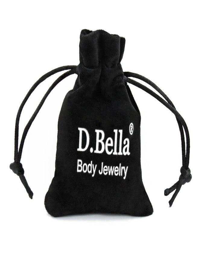 D.Bella Clear Bioflex Flexible Lip Rings 6mm Labret Studs 16g Tragus Retainer Piercing 2mm CZ - Image 2